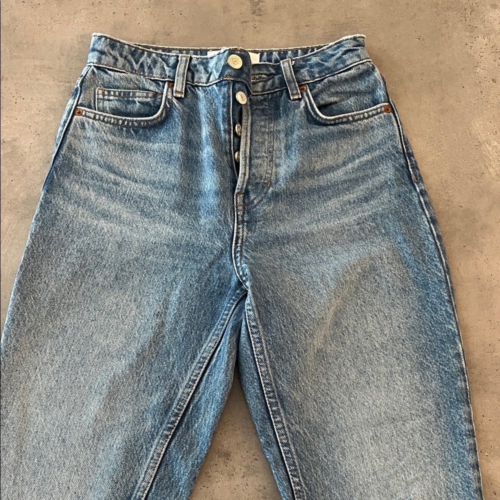 Reformation High Rise Cynthia Straight Jeans